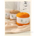 Fio misturado de algodão 100g, alta qualidade, antiestático, amigável à pele, anti pilling, tricô manual, crochê, tingido a quente, anel personalizado OEM ODM